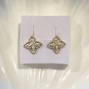 14k Gold Plated Elegant  Earrings with CZ.